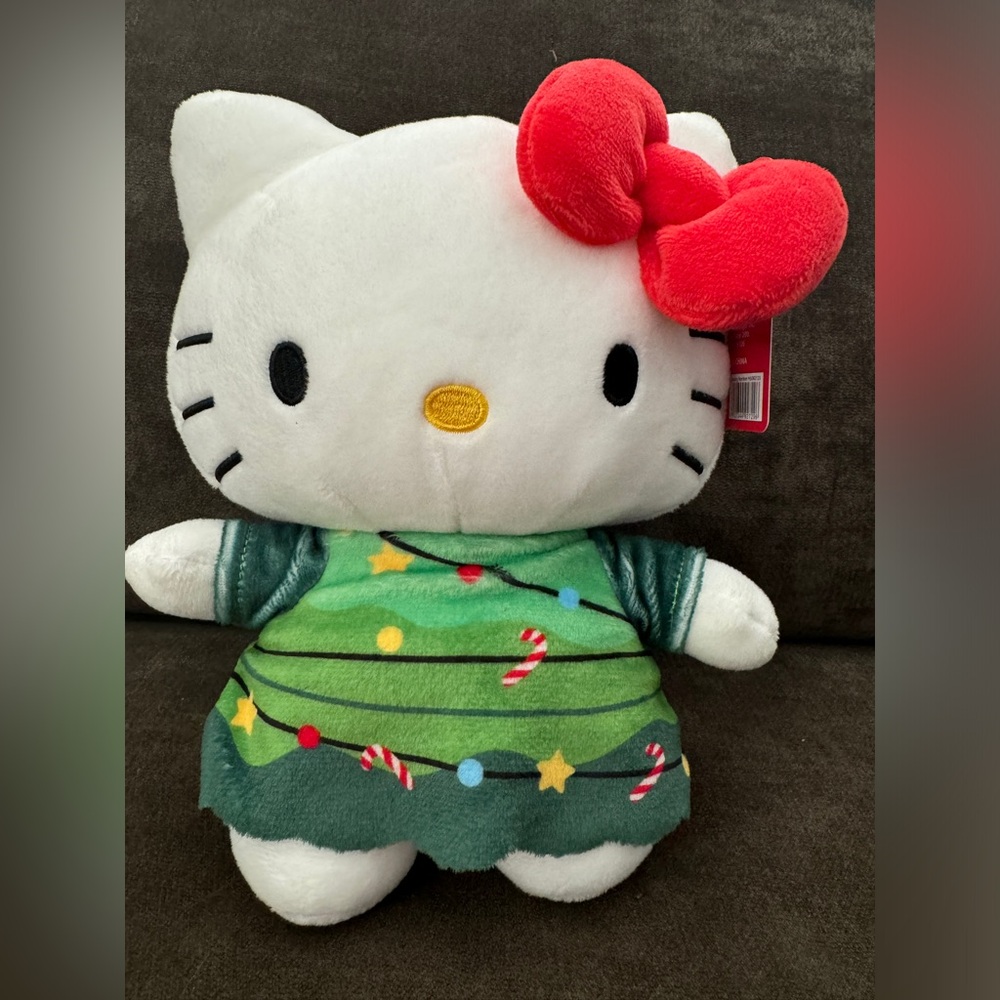 New Christmas Hello Kitty, 9” NWT Plushie